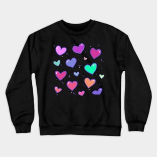 Hearts all around Crewneck Sweatshirt